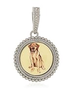 Momenti d'Argento Colgante Rosato Bead Dog Enhancer plata de ley 925 milésimas / Amarillo