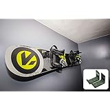 Naked Snow | Snowboard Display Wall Rack | Powder Coat Black | StoreYourBoard