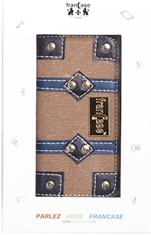 franCase®Genuine Leather and Canvas Iphone 5 Travel Case