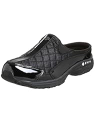 Easy Spirit Womens Traveltime Slip-On,Black/Silver Patent,8 M US