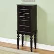 Powell 502-317 Black Ebony Jewelry Armoire Powell 502-317 Black Ebony Jewelry Armoire