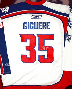 J.S. Giguere Signed Anaheim Ducks White Reebok Premier Jersey