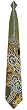 Print Paisley Tie - Olive, Gold