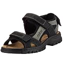 Rieker Christian 25082-02, Herren Sandalen/Outdoor-Sandalen, schwarz, (schwarz/ bleu/schwarz 2)