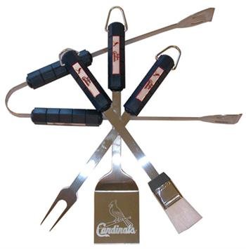 St. Louis Cardinals MLB 4 Pc Bbq Set