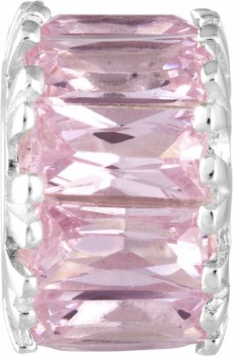 Persona Cubic Zirconia Wheel Baby Pink Charm fits Pandora, Troll & Chamilia European Charm Bracelets