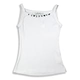 Sporting Goods : Monkey Wear - Girls Ribbed Tank, White