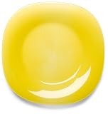 Bormioli Rocco Venezia Dessert Plates, Set of 6, Yellow