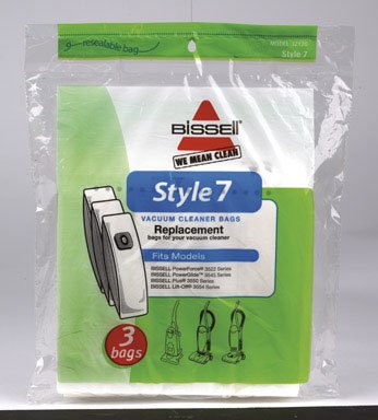 BISSELL INC 32120 VACUUM BAG PK/3 STYLE 7