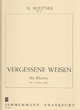 ZIMMERMANN CLASSICAL SHEET - MEDTNER N. - VERGESSENE WEISEN N° 5 OP. 39 - PIANO