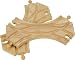 Wooden Train Track - 2 x Double Curved Turnouts (compatible with other leading brands) - Bigjigs Rail