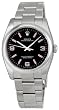Rolex No Date Black Arabic Dial Domed Bezel Oyster Bracelet Mens Watch 116000BKAPSO from designer Rolex