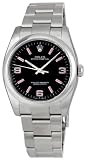 Rolex No Date Black Arabic Dial Domed Bezel Oyster Bracelet Mens Watch 116000BKAPSO