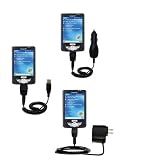 Deluxe Kit for the Mio Technology 336 includes a USB cable with Car and Wall Charger - Gomadic Brand w/ TipExchange Technology