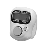 uxcell　フィンガーリング　カウンタ　リセッタ　ホワイト　プラスチック　5-　デジタル