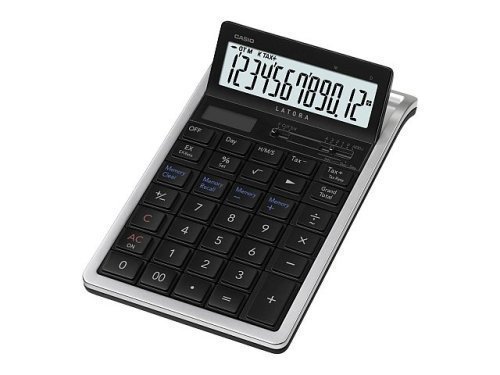 CASIO LATORA  デザイン電卓 12桁 RT-7000BK-N