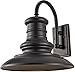 Feiss OL9004RSZ-L1 Redding Station LED Outdoor Patio Lighting Wall Lantern, Bronze, 1-Light (15"W x 16"H)