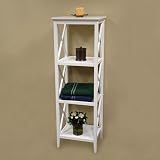 Sourcing Solutions X-Frame Bathroom Towel Tower, Espresso Finish