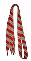 Foot Galaxy 45" Chrismas Candy Stripe Printed Shoe Laces