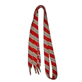 Foot Galaxy 45 Chrismas Candy Stripe Printed Shoe Laces