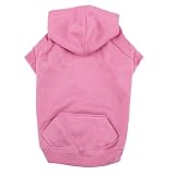 Casual Canine 8-Inch Cotton Basic Dog Hoodie, X-Small, Pink