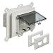 Arlington DBHS1C-1 Electrical Box with Weatherproof Cover for Vinyl-Siding, New-Construction, Horizontal/1-Gang, Clear