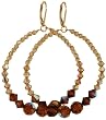 Gold Infinity Browns Earrings