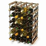 Traditional Wooden Wine Racks - Dark Oak (4x6 Hole [24 Bottles])