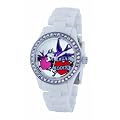 Pink Cookie Ladies Watch PCL-0009 with Silver Dial and White Plastic Strap