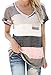 T Shirts for Women Casual Short Sleeve V Neck Blouse Tees Tops From Koobea