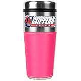 NBA Los Angeles Clippers 16-Ounce Stainless Steel Travel Tumbler with Pink Sleeve