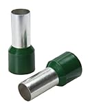 Greenlee 180/O AWG 1/0 by 36.4mm Long OLD DIN Insulated Wire Ferrules, Olive, 50-Pack