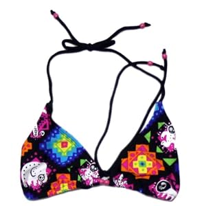 Buy Iron Fist - Kwassa Kwassa String Bikini Top In Black by Iron Fist
