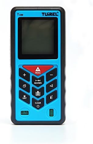 Tuirel® Laser Distance Measurer 328Ft (100m) Handheld Range Finder Meter Measuring Device Tool