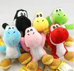 6 PC Super Mario Bros Brothers Yoshi 5" Doll Plush New KTWJ154
