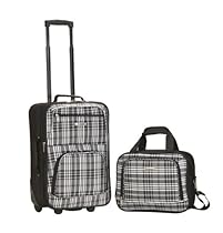 Rockland Luggage 2 Piece Printed Set, Blackcross, Medium
