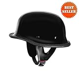 German Helmets - DOT German Motorcycle Helmet 115 Black