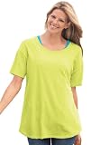 Plus Size T Shirt In Cool, Breathable Slub Knit Jersey With Shirttail Hem 41h2mgfa7LL. SL160 Plus Size T Shirt In Cool, Breathable Slub Knit Jersey With Shirttail Hem