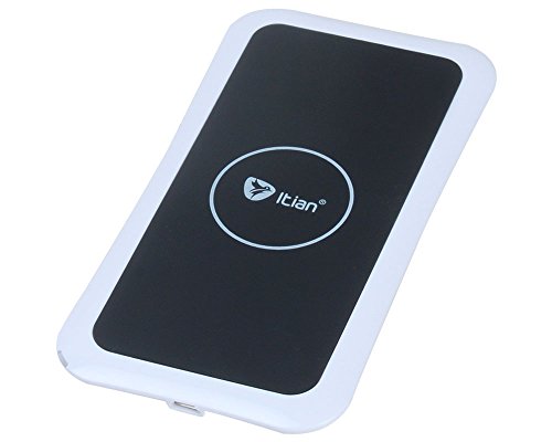 niceEshop(TM) Itian K8 Qi Wireless Charging Pad for Samsung Google iPhone HTC Sony(White)