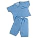 Baby : Princess Linens I'm New Here Scrubs "No More Blues" Blue, 0-6 Months