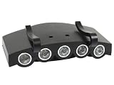 Hat Headlamp 5 LED Visor Light Black