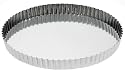 SCI Scandicrafts 11-inch Fluted Tart/Quiche Pan with Removable Bottom, Tinplate