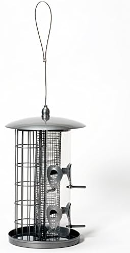 Quirky Bird Products-3-tube, Multi-port, Hanging Bird Feeder
