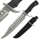 Hunting Outdoor Survivors Bowie Sawback Knife 17 Inches Silver