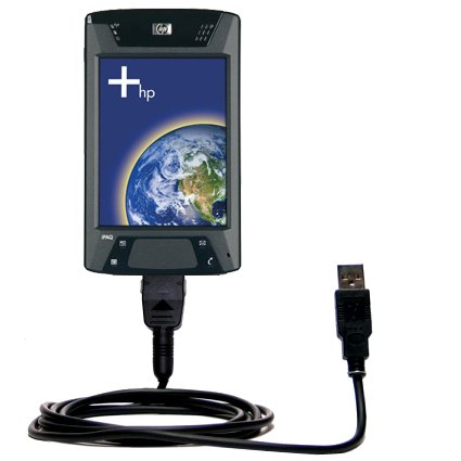 Classic Straight USB Cable for the HP iPAQ hx4700 / hx 4700 with Power Hot Sync and Charge capabilities - uses Gomadic TipExchange Technology