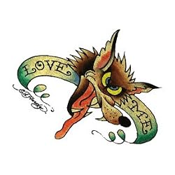 Ed Hardy Wolf Temporary Tattoo