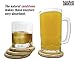 Natural SANDSTONE COASTERS Set - Sandstone is Highly Absorbent. Each Coaster Has a Unique Beautiful Design. The Perfect Coasters For Drinks Absorbing More Water & Moisture. Great Home Furnishing Gifts