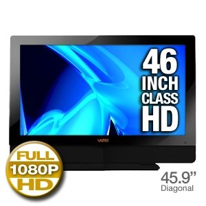 Vizio VW46LFHDTV20A 46 Class LCD HDTV - 1080p, 1920x1080, 10000:1 Dynamic, 7ms, 60Hz, 16:9, 3x HDMI