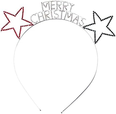 VITAGARDEN Creative Design Womens Christmas Crystal Rhinestone Festive Merry Christmas Headband