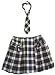 BLACK PLAID WOMENS SKIRT AND TIE SET